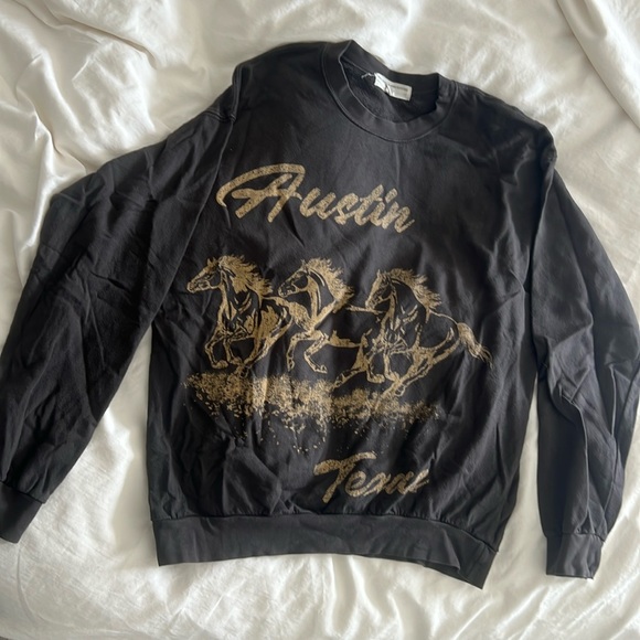 Urban Outfitters Sweaters - Urban Outfitters Brown Austin Texas Crewneck